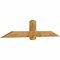 Ekena Millwork Eugene Rough Sawn Timber Gable Bracket, Western Red Cedar, 84"W x 17"H x 4"D x 6"F, 5/12 Pitch GBW084X17X0406EUG00RWR - alternate 5